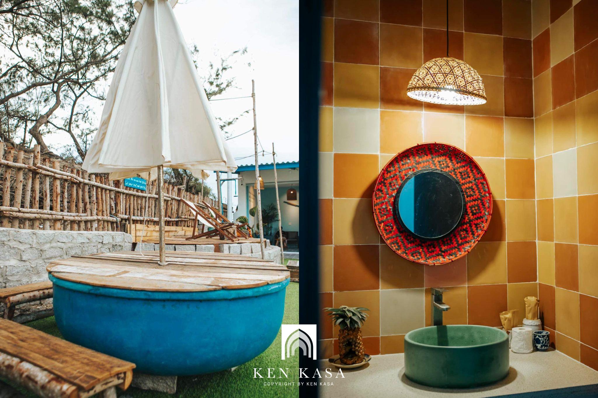 nguy&ecirc;n liệu trong Thiết kế nội thất homestay phong c&aacute;ch đồng qu&ecirc;